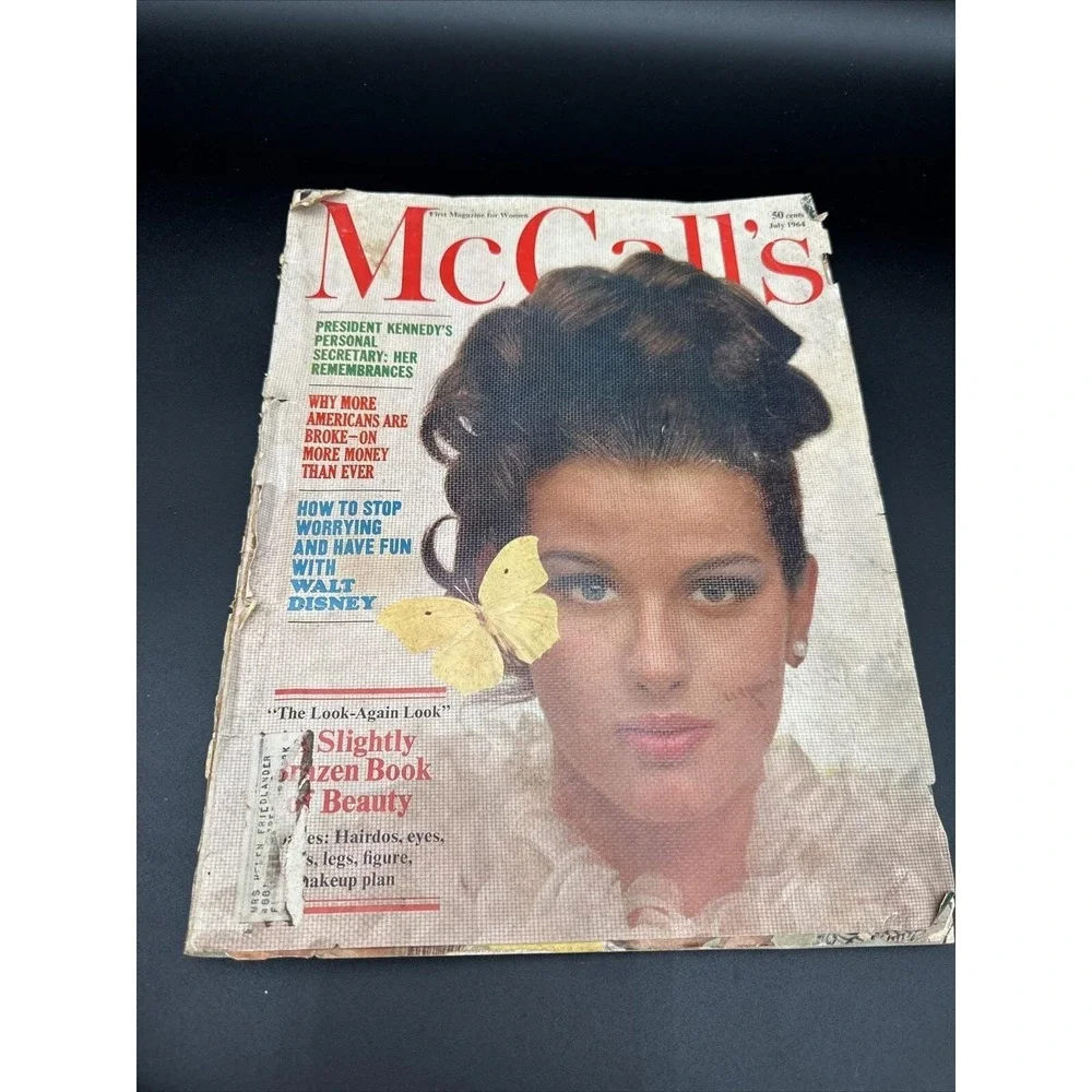 1964 JULY MCCALL'S MAGAZINE - JACKIE KENNEDY FRONT COVER - E 1201